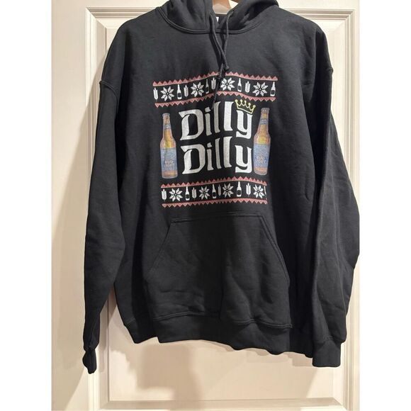 Dilly Dilly Bud Light Christmas Hoodie size Large - Picture 1 of 2